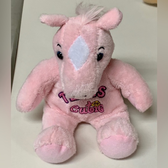 RGU Group Souvies Pink Plush *TEXAS CUTIE* Horse Stuffed Animal Souvenir - Picture 3 of 15